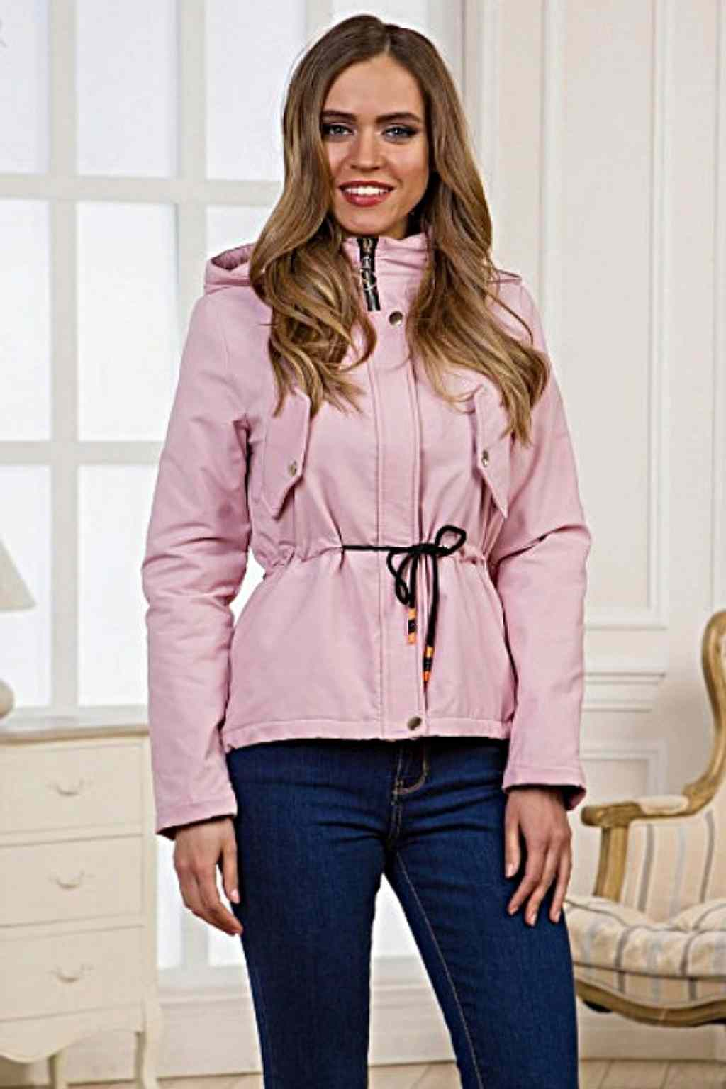 Куртка демисезонная женская розовая